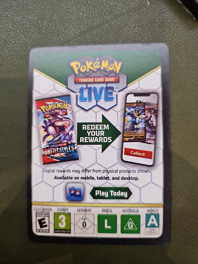 Pokémon code cards (Category: Raw Cards) located in Singapore. Submitted by 135larry (Listing ID 1300957630, Image 2). Description: feel free to offer I have 100 code cards all from random generations if you're looking for specific ones can also ask but prefer to sell all at once.