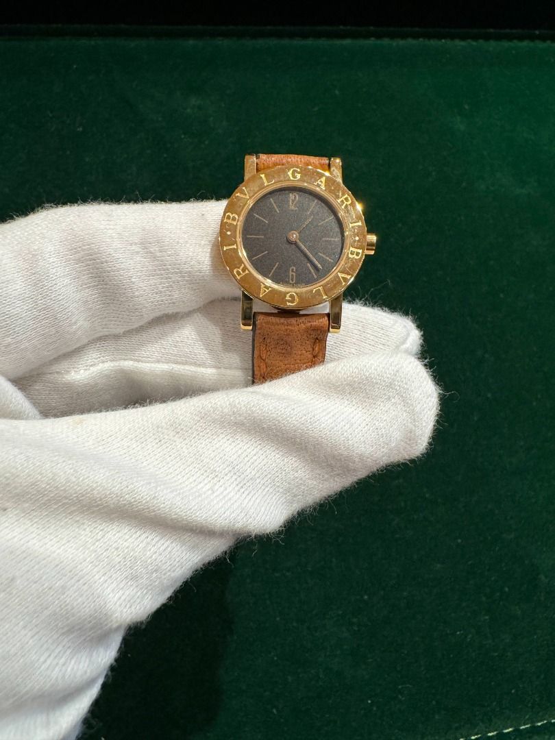 PRE OWNED BVLGARI VINTAGE BB23GL 18K YELLOW GOLD WATCH IN HOUSE WARRANTY 2 YEARS