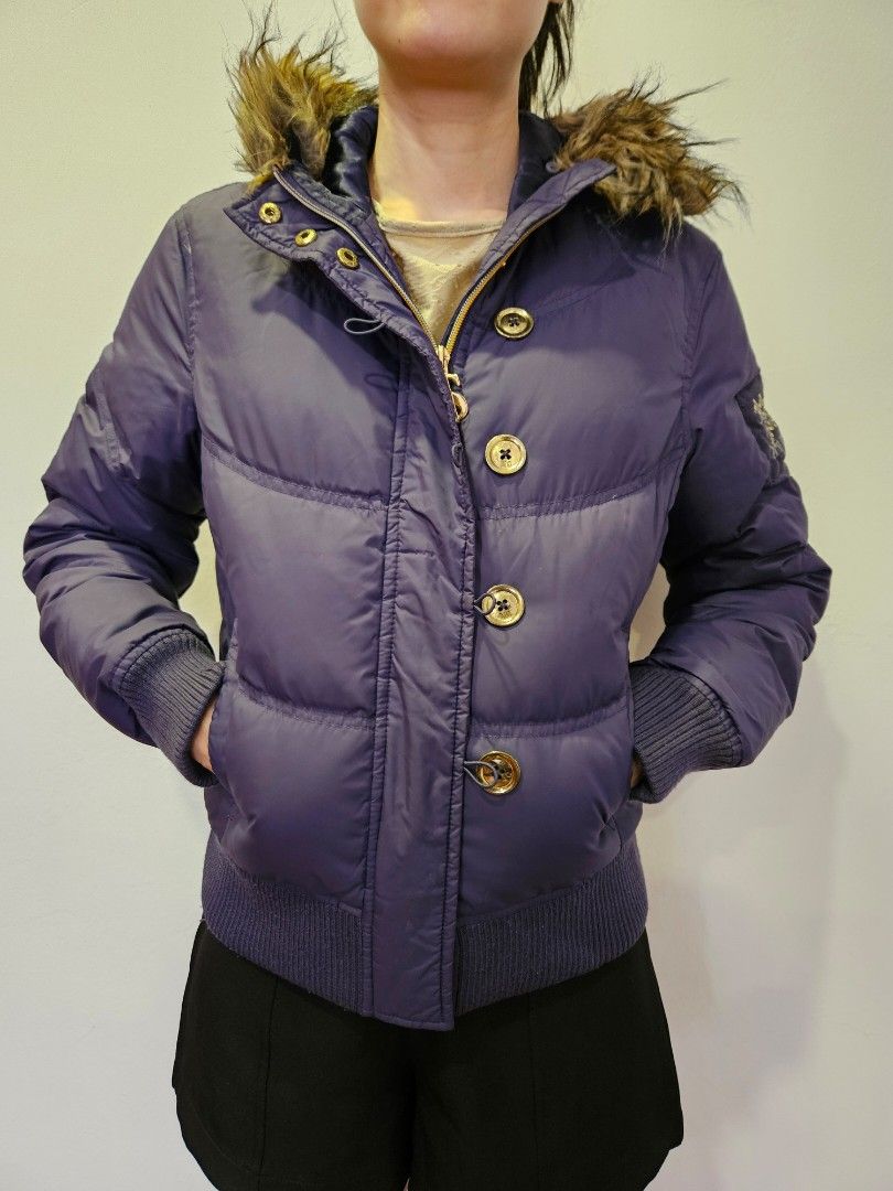 tottenham purple puffer jacket