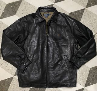 RL leather jacket XL