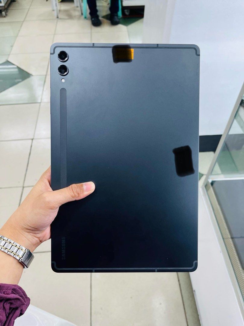 Samsung Tab S9+ 512gb Wifi only (Category: Android) located in San Juan City. Submitted by javedsgadgetshop (Listing ID 1300939247, Image 1). Description: OPEN FOR INSTALLMENT VIA CREDIT CARD/GGIVES & SWAP/TRADE-IN! WE BUY AND SELL ( ANYKINDS OF UNIT BINIBILI PO NAMIN)! PTPA : Padelete po f bawal Read ❗️Onhand ‼️ Samsung Tab S8 •256gb •NTC Variant •Good batt health •Factory Unlock •95% Smoothness •No hidden issue | No Repaired •100% Authentic | N