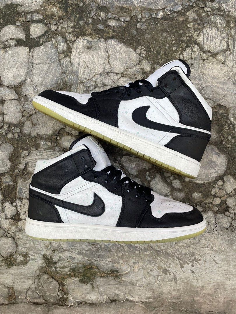 Jordan Twist Fake Vs Real Sepatu Nike Air Jordan Mid White Black