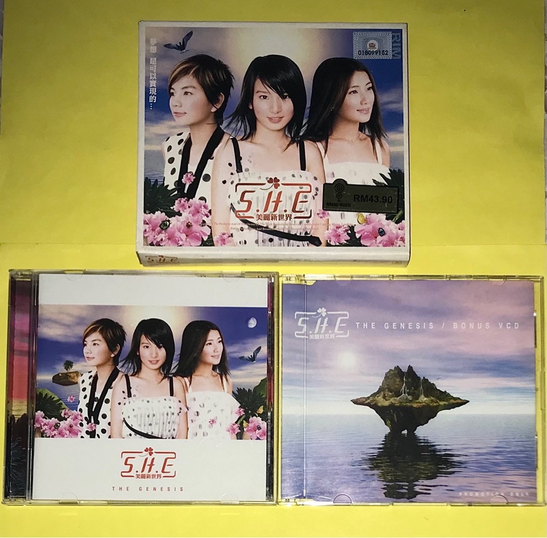 安い S.H.E. SET VCD + CD 美麗新世界SAMPLE GENESIS SHE女朋友- K-POP・アジア