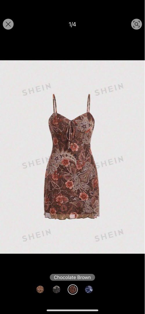 Shein Floral Dress (Category: Dresses) located in Cagayan de Oro. Submitted by rosa_29 (Listing ID 1301046377, Image 1). Description: - only worn once - xs can fit up to s.