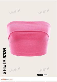 Shein pink tube top