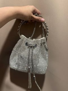 Silver Party Bag - with Sling