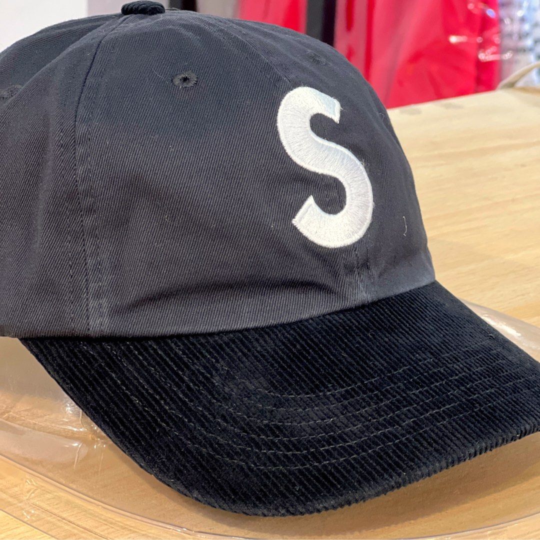 supreme 2-Tone S Logo 6-Panel Black Supreme 2-Tone S Logo Cap