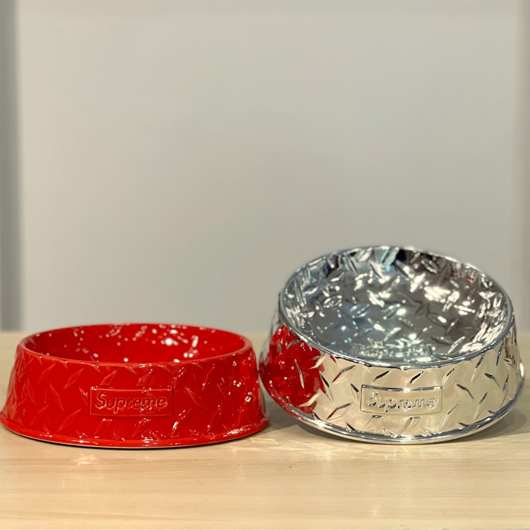 Supreme Diamond Plate Dog Bowl 返せる 