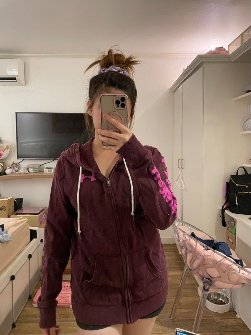 Under armour maroon jacket outlet