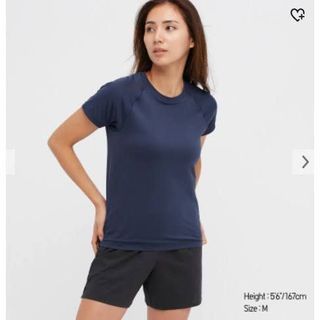 UNIQLO AIRISM mapping crew neck short sleeve