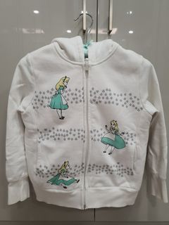 Uniqlo x Disney Fur-lined Full-zip Hoodie for Kids in Off-white