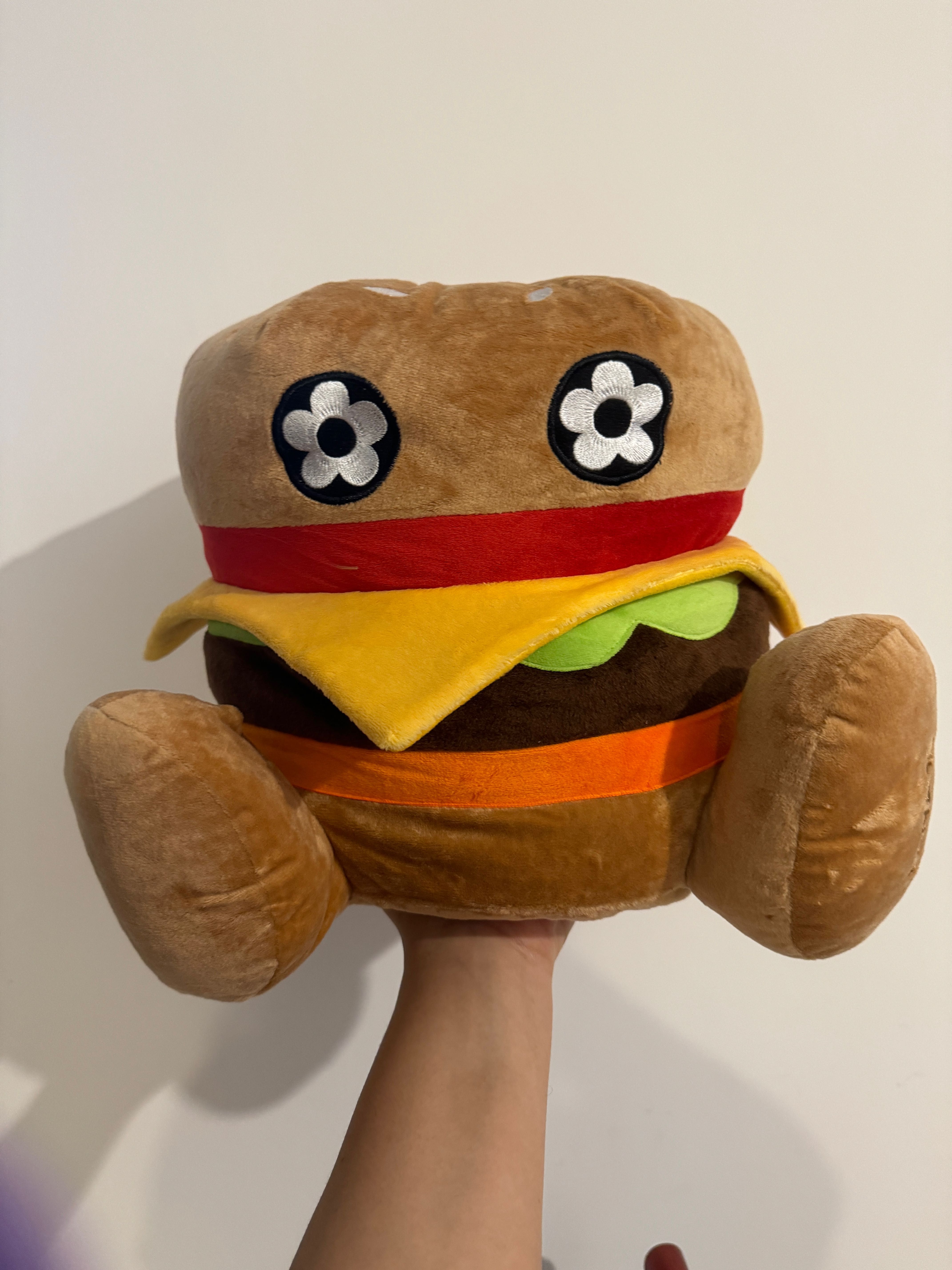 Vandy Burger Plushie Vandy The Pink Ham Burger Toy 漢堡包公仔