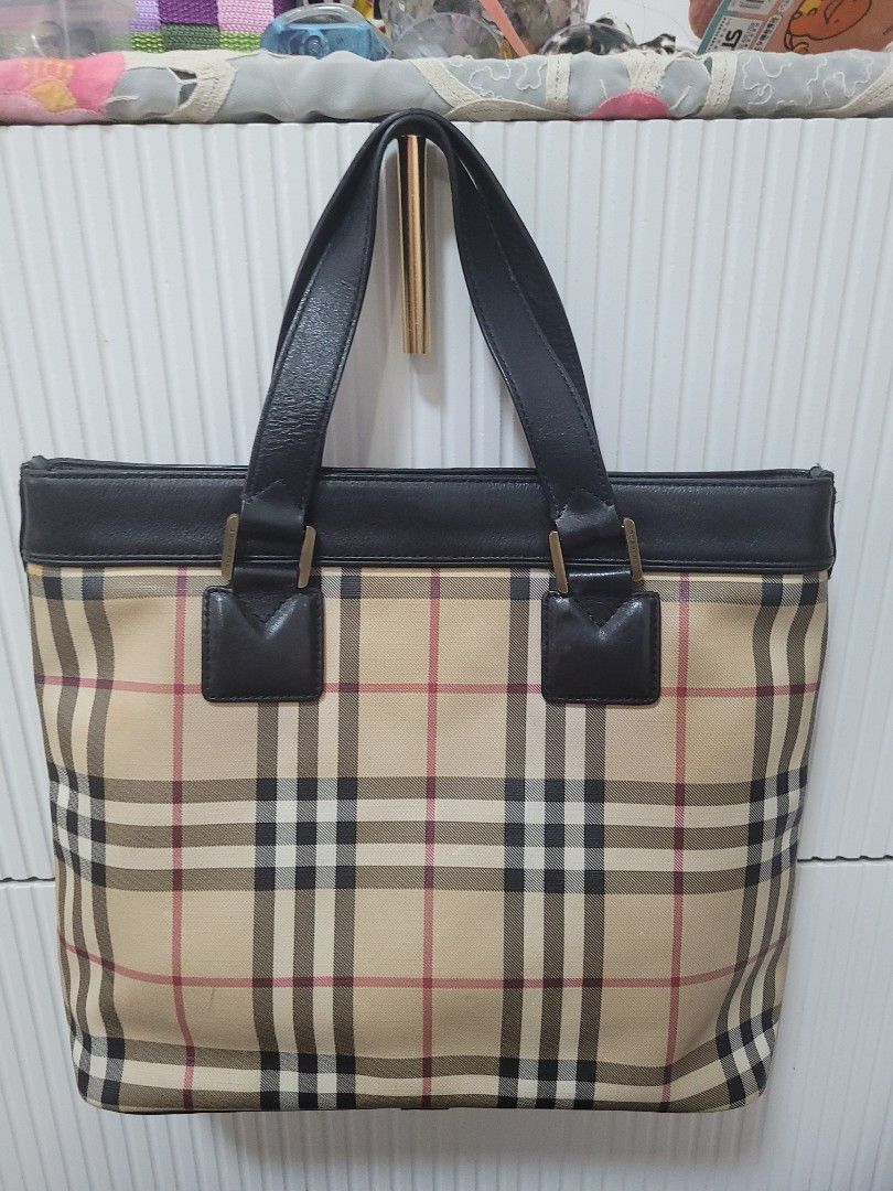 Vintage burberry nova check bag top