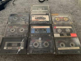 Vintage Cassette Tapes 10pcs (5pcs. C60 & 5pcs. C90)
