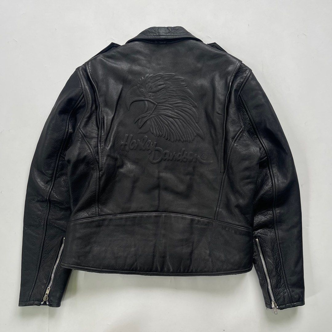 Harley davidson embossed leather jacket new arrivals