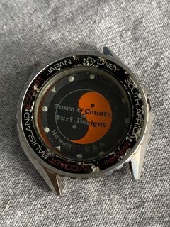 Vintage Town and Country Surf Design Diver Style Watch Quartz(Not Working)