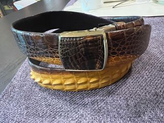 Vintages Anchor Crocodile leather Belt in Super pristine condition