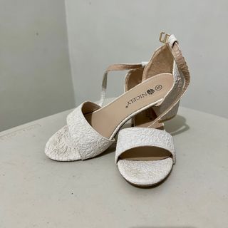 White Wedding Sandals/Heels