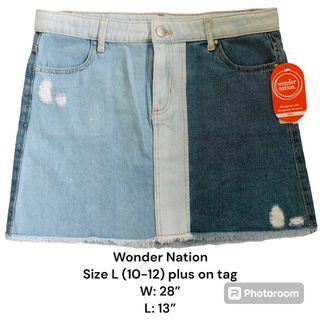 Wonder Nation Denim Skirt Size L (10-12) plus