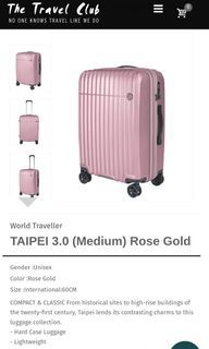 World Traveller Luggage Taipei 3.0 Rose Gold 60cm Medium size