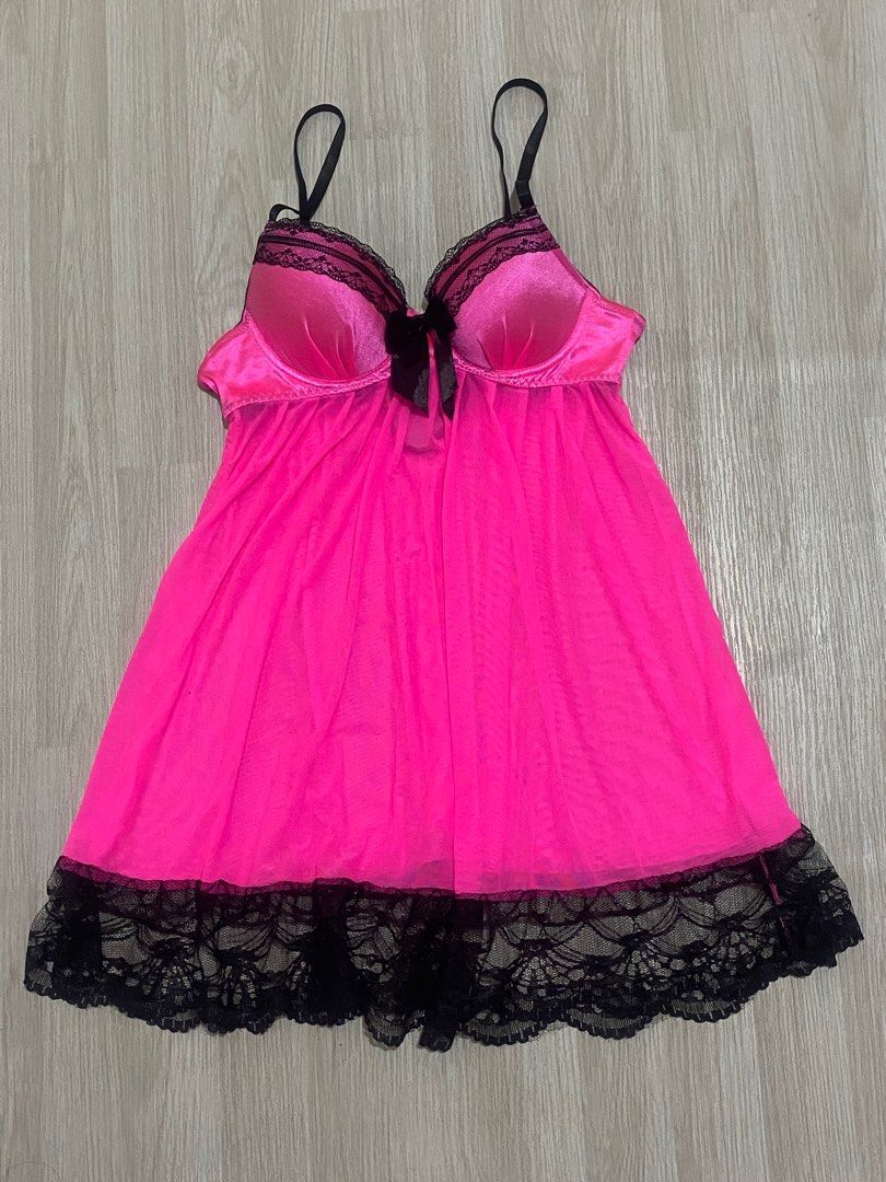 Y2k babydoll coquette hot pink push up lingerie dress barbiecore, Women's Fashion, Dresses & Sets, Dresses on Carousell Y2k babydoll coquette hot pink push up lingerie dress barbiecore, Women's Fashion, Dresses & Sets, Dresses on Carousell