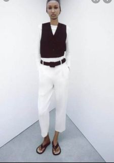 Zara hi waist pants with belt loops