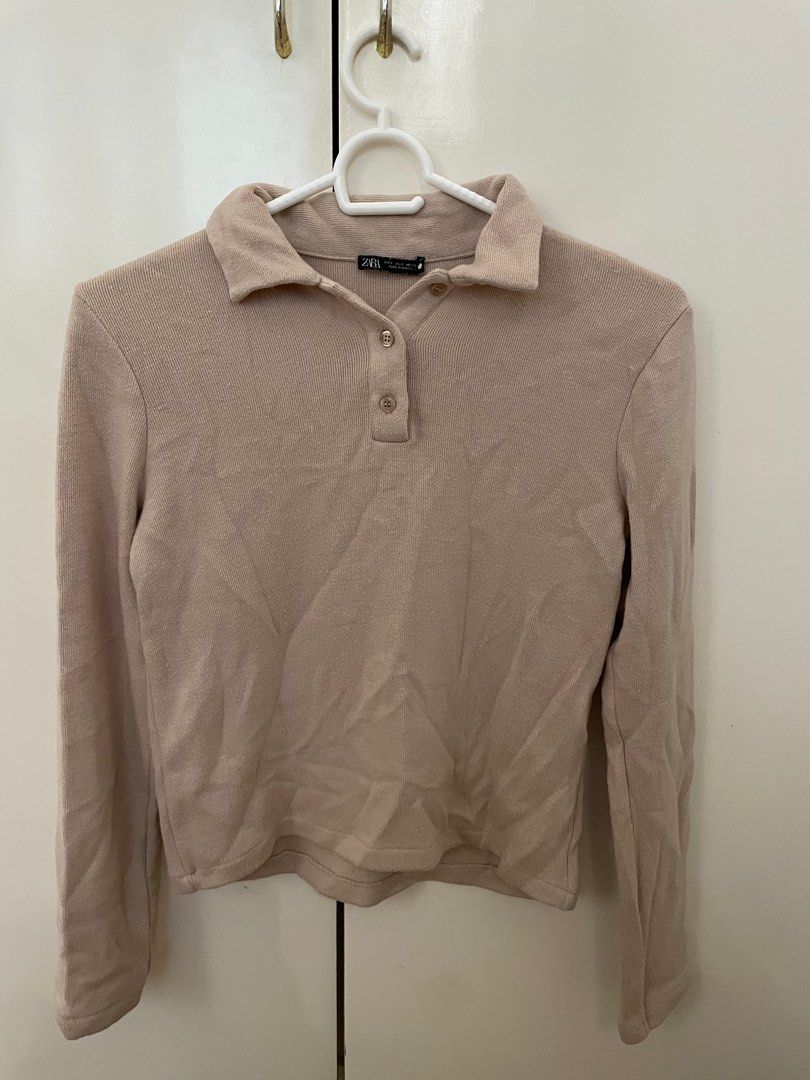 Zara Long Sleeves (Category: Longsleeves) located in Quezon City. Submitted by declutterxcloset (Listing ID 1300942060, Image 3). Description: Like new, what you see is what you get ☺️.