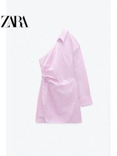 Zara Striped Asymmetric Dress