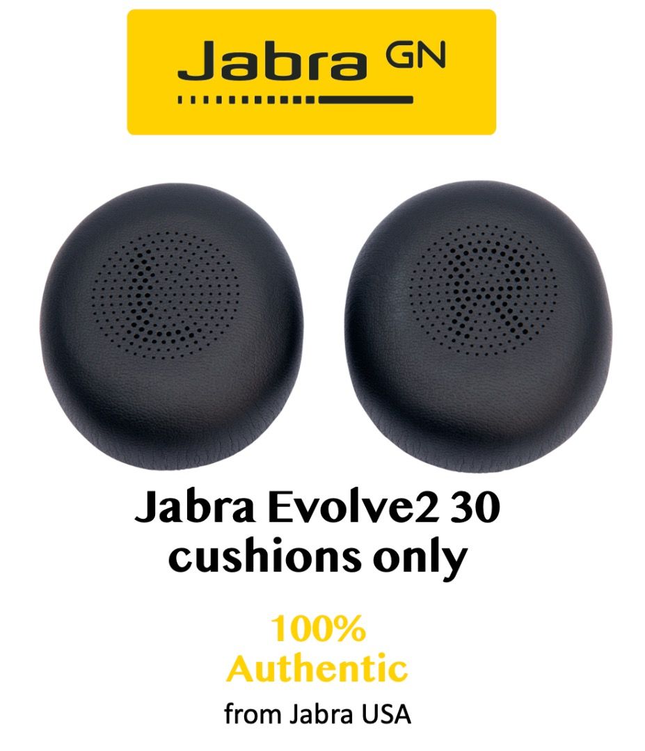 [100% Authentic] Jabra Evolve2 30 Replacement Cushions ONLY (Headphone Not Included) (Category: Headphones & Headsets) located in Antipolo. Submitted by truebeautique (Listing ID 1302672710, Image 1). Description: All of our items are 100% authentic and true to description! Please check our shop for the reviews from our trusted buyers. ⭐️⭐️⭐️⭐️⭐️ IMPORTANT: Before confirming, please be advised we are NOT selling the headset. Only the ear cushions