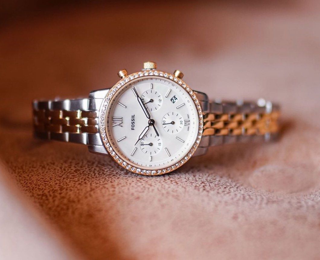 Two tone fossil watch new arrivals
