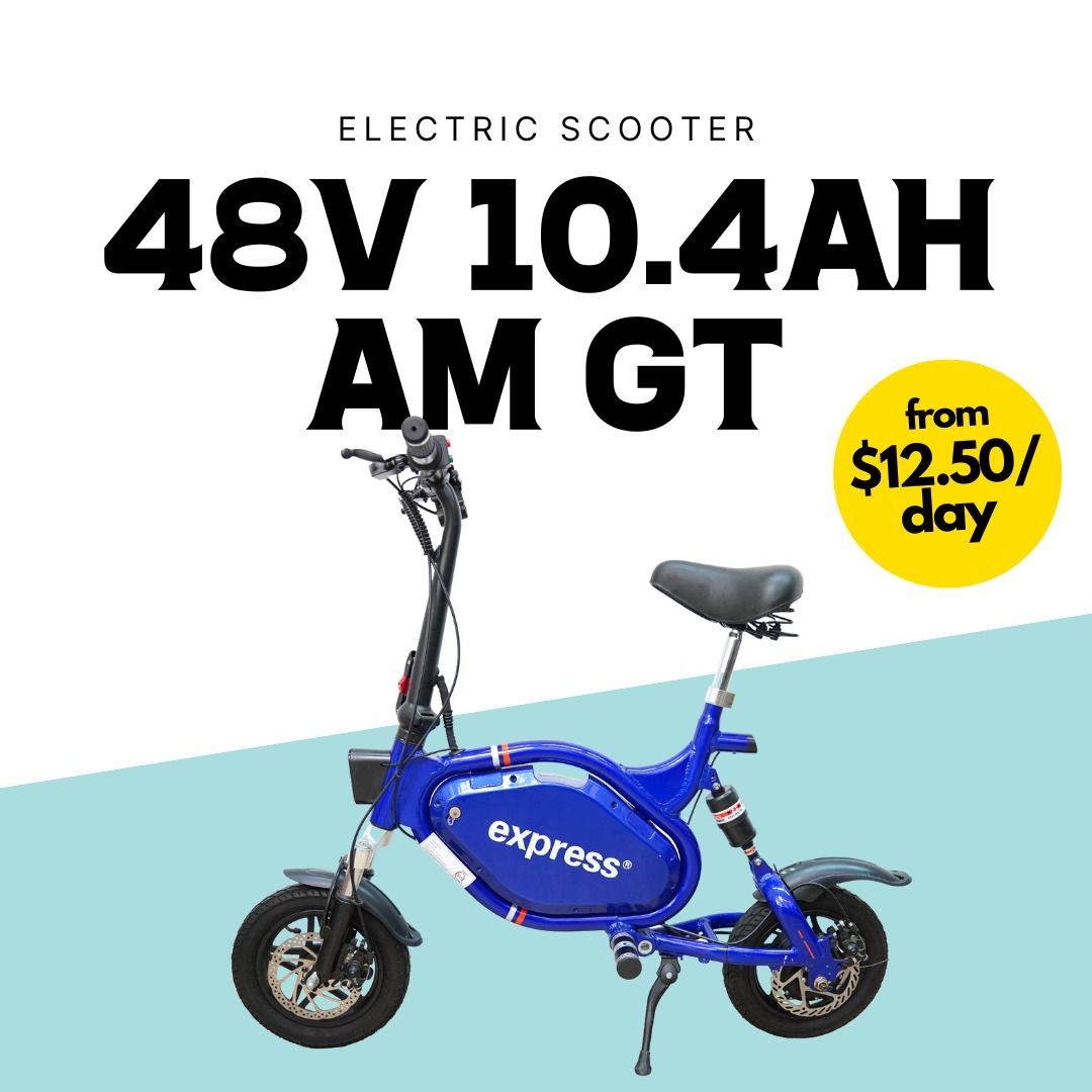48V Escooter AM GT EXPRESS DYU UL2272 PayLater by Atome GrabPayLater SPayLater Sports Equipment PMDs E Scooters E Bikes E Scooters E Bikes on Carousell