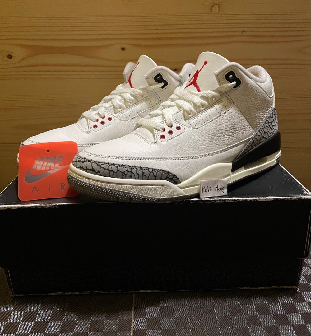 Original jordan 3 white cement clearance