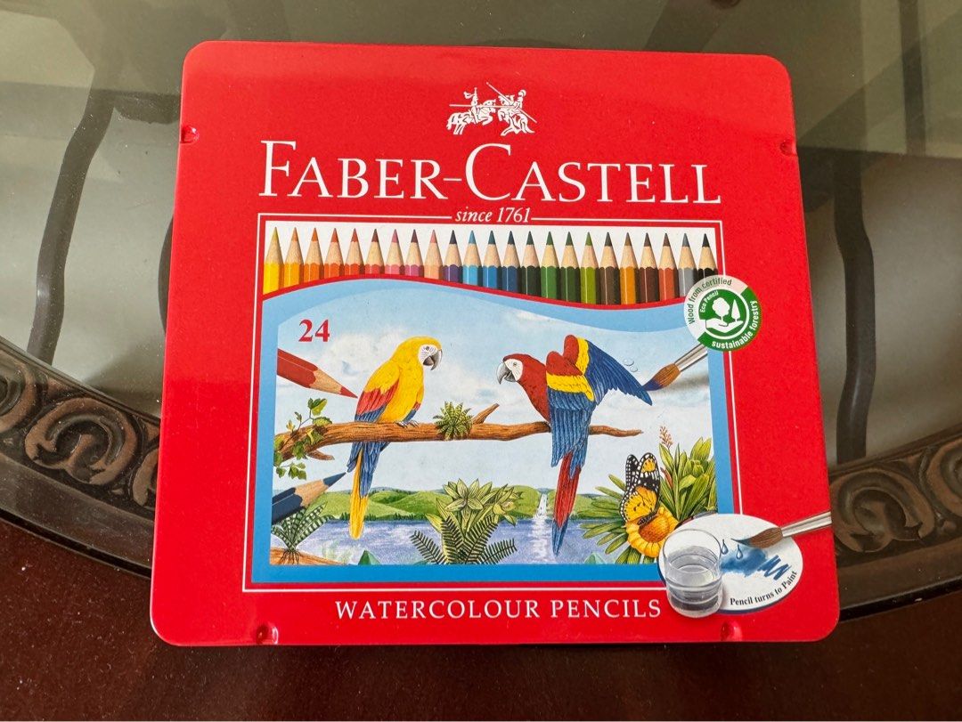 輝柏 Faber-Castell水性彩色鉛筆（24色）鐵盒 照片瀏覽 1