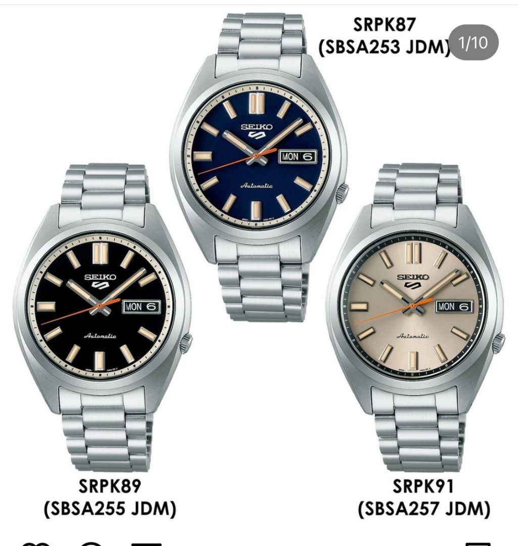 SEIKO 5 SPORTS WATCH NXS SNXS SERIES SBSA255 SRPK89K1 SRPK89 5 NXS MADE IN JAPAN