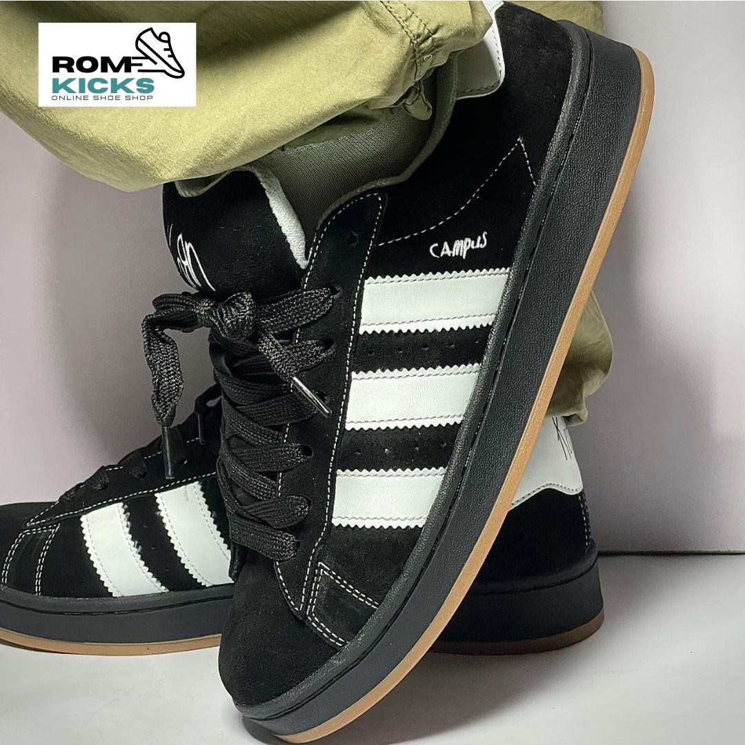 ADIDAS CAMPUS BLACK (Category: Sneakers) located in Caloocan City. Submitted by romkicks (Listing ID 1302620311, Image 1). Description: Euro sizes: 41/42/43/44/45.