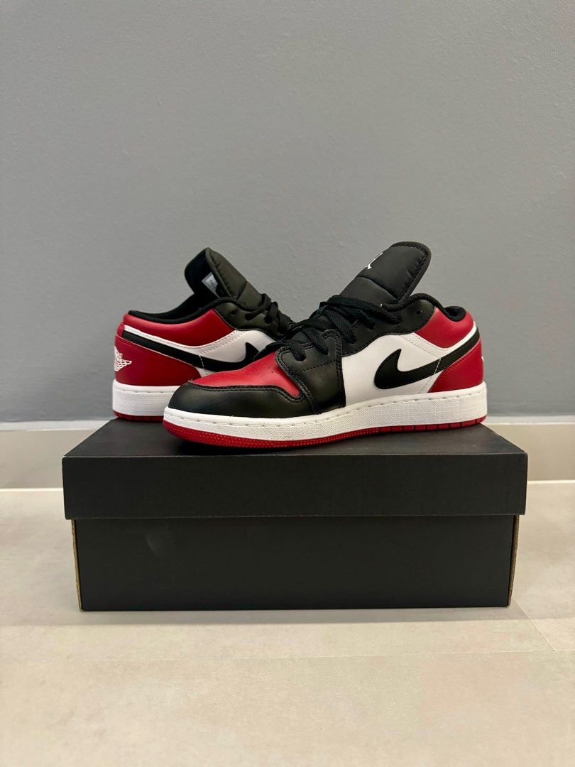 Air Jordan 1 Low Bred Toe GS
