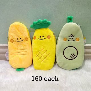[Authentic] Cute Fruits Vegetable Bear Pencil Pen Case from Japan