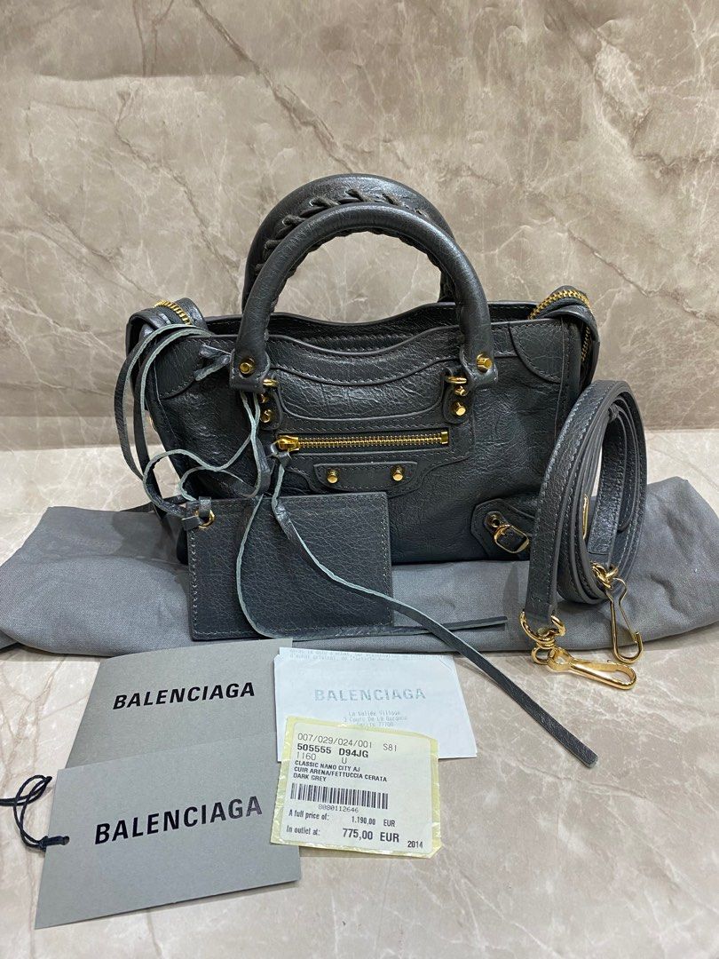 Balenciaga Classic Nano City Balenciaga Nano Classic City Grey