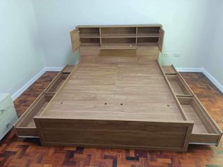 Bed Frame with Drawers and Storage
