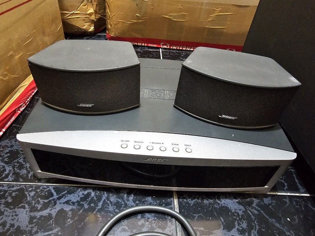 Bose 321 GS Series III DVD Home speaker (Category: Soundbars, Speakers & Amplifiers) located in San Miguel. Submitted by rrshopstore (Listing ID 1302594621, Image 2). Description: Bose 321 GS Series III DVD Home speaker Php12,500.00 Can connect to the TV or use Bluetooth adapter. Issue: DVD player not working. No remote..