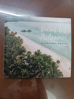 BUCKET LIST PHILIPPINES SUSTAINABLE EDITION - Philippine provinces Hardbound Coffee Book Table Book RARE