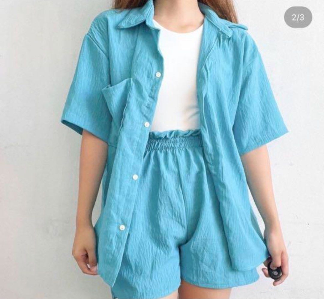 Button down coordinates (Category: Sets or Coordinates) located in Las Pinas. Submitted by sem.3yx (Listing ID 1302569602, Image 2). Description: Used once Free size .