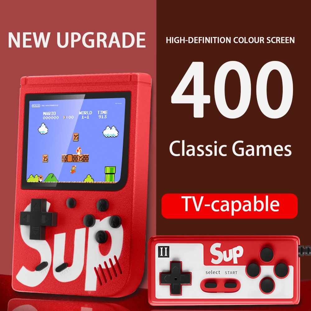 🔥 2 PLAYER 🔥400 Games Retro Portable Video Games Classic Console Double  Remote Control Gameboy, Video Gaming, Video Game Consoles, Others on  Carousell