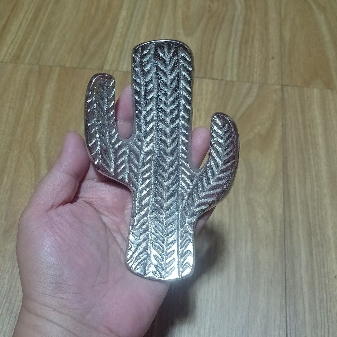 CACTUS CATCH-ALL METAL TRAY (Category: Other Home Decor) located in Makati City. Submitted by nyxhemera26 (Listing ID 1302711230, Image 2). Description: CACTUS CATCH-ALL METAL TRAY • NEW WITH BOX • 5 PCS AVAILABLE.