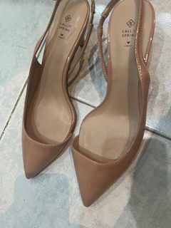 Call It Spring 2 inch nude pointed heels