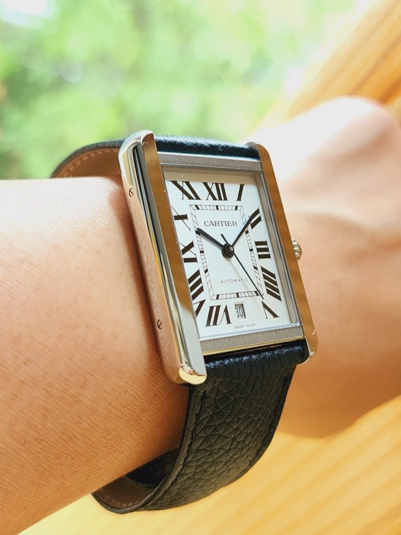 Cartier men's tank solo watch outlet