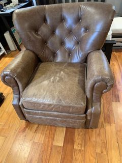 Chair Recliner Leather Seat