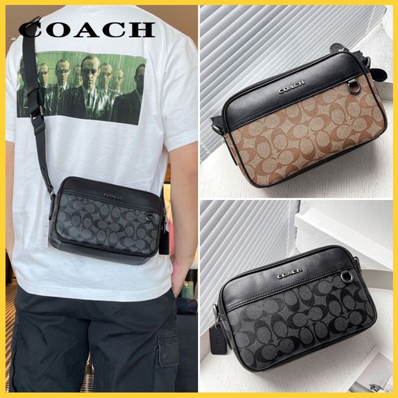 Coach Men s camera bag sling bag Men s Fashion Bags Sling Bags on Carousell