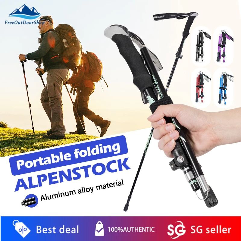 Collapsible trekking hiking pole sale