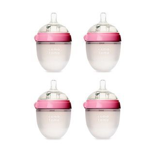 Comotomo Pink 5oz Bottles with + 10 nipples